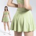 Yoga Tennis Outfit Sports Bra Running Set Fitness Tennis Anti-Exposure Skirt Pants Women