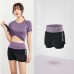 Fitness Yoga Running Series Girls Sport Yoga Pants Casual Stretch False Two-Piece Shorts
