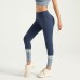 High-Waisted Tummy-Lifting Slimming Yoga Pants for Women with Striped Patches High-Rise Design