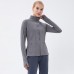 Women Yoga Sports Jacket Quick-Dry Stand-Up Collar Long Sleeve Running Outerwear for Fitness