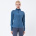Women Yoga Sports Jacket Quick-Dry Stand-Up Collar Long Sleeve Running Outerwear for Fitness