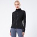 Women Yoga Sports Jacket Quick-Dry Stand-Up Collar Long Sleeve Running Outerwear for Fitness