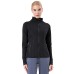 Women Yoga Sports Jacket Quick-Dry Stand-Up Collar Long Sleeve Running Outerwear for Fitness
