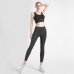 Women Bow-Knot Bra Yoga Tank Top with High-Waisted Shaping Leggings Peach Hip Fitness Set
