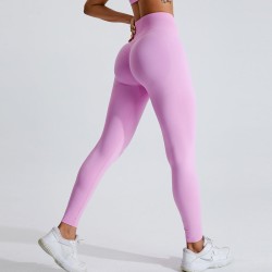 Women High Waist Peach V Waist Tummy Lifting Hip Sports Yoga Pants
