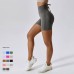 Women Seamless Peach Hip-Lifting High Waist Fitness Tight Yoga Shorts