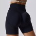 Women Seamless Peach Hip-Lifting High Waist Fitness Tight Yoga Shorts