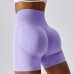 Women Seamless Peach Hip-Lifting High Waist Fitness Tight Yoga Shorts