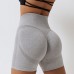 Women Seamless Peach Hip-Lifting High Waist Fitness Tight Yoga Shorts