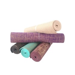 PVC Jute Non-Slip Sweat-Absorbent Linen Yoga Mat