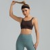 Dual Strap Athletic Bra High Elastic U Shape Shock Absorbent Support Back Integrated Sports Bra