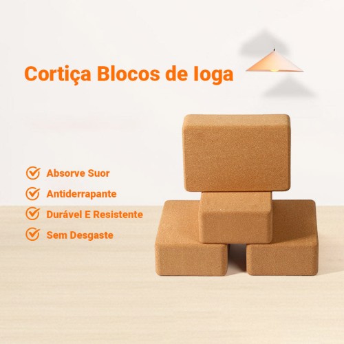 Natural Cork Compression Wear-Resistant High-Density Yoga Brick