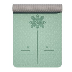 6mm Dual-Color TPE Wider and Thicker Alignment Yoga Mat