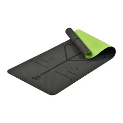 8mm Dual-Color TPE Wider and Thicker Alignment Yoga Mat