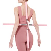 Yoga Hunchback Corrector Adjustable Stainless Steel Body Stick Cross Open Back Standing Training Stick Gym