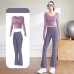 Capitalize First Letter: Slimming Seamless High Waist Yoga Fitness Set