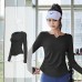 V-Neck Long Sleeve Seamless Yoga Top Slimming Waist Tight Fitness Shirt