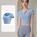 Slant Shoulder Hollow Out High Elastic Slimming Yoga Wear