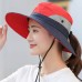 Women Summer Outdoor Sun Protection Fisherman Hat UV-Protection Fishing Cap
