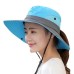Women Summer Outdoor Sun Protection Fisherman Hat UV-Protection Fishing Cap
