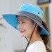 Women Summer Outdoor Sun Protection Fisherman Hat UV-Protection Fishing Cap