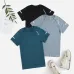 2-Piece Mulheres T-Shirt Yoga Fitness Top Workout Gym Camisas Atléticas Manga Curta Yoga