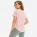 T-Shirt Monocromática De Manga Curta Para Mulheres Top De Fitness Solto, Camisa De Treino Casual