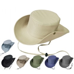 Unisex Summer Wide Brim Quick-Dry Hiking and Fishing Hat - Foldable UV-Protection Cap