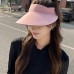 Women’s Summer Seamless UV-Protection Visor Cap - Foldable Outdoor Cycling Hat