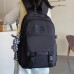 Unisex Trendy Backpack Fashionable Bag Large Capacity Simple Casual Travel Rucksack