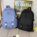 Unisex Trendy Backpack Fashionable Bag Large Capacity Simple Casual Travel Rucksack