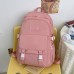 Unisex Trendy Backpack Fashionable Bag Large Capacity Simple Casual Travel Rucksack