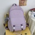 Unisex Trendy Backpack Fashionable Bag Large Capacity Simple Casual Travel Rucksack