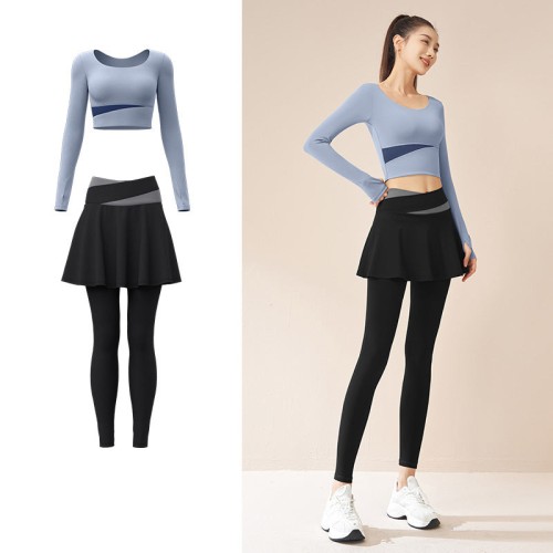 Yoga Set Slimming Gym Wear Naked Feel Anti-Exposure Running Fitness Apparel for Women