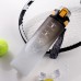 Large Capacity Plastic Gradient Straw Cup Cycling Water Bottle Portable Space Cup