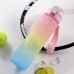 Large Capacity Plastic Gradient Straw Cup Cycling Water Bottle Portable Space Cup
