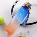 Large Capacity Plastic Gradient Straw Cup Cycling Water Bottle Portable Space Cup