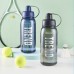 Large Capacity Plastic Student Water Bottle for Fitness Sports Portable Simple Handheld Cup
