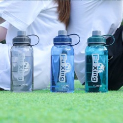Large Capacity Outdoor Plastic Water Bottle Portable Fitness Sports Resilient Space Cup