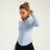 Sun Protect Zip Yoga Suit Bare Feel Skin-Friendly Tight Seamless Breathable Fitness Top for Women
