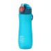 800ML Sandblasted Space Cup Large Capacity Water Bottle with Handle Straight Mouth Snap Cap Plastic Sports Outdoor