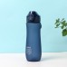 800ML Sandblasted Space Cup Large Capacity Water Bottle with Handle Straight Mouth Snap Cap Plastic Sports Outdoor