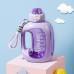 Large Capacity 1500ml Sports Water Bottle with Straw High Aesthetic Resistant High Temperature Student Summer Portable Water Bottle