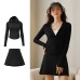 Summer UV Protection Set Outdoor Anti-UV Stretchy Breathable Skinny Sunproof Set for Women