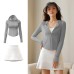 Summer UV Protection Set Outdoor Anti-UV Stretchy Breathable Skinny Sunproof Set for Women