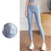 Peach Mesh Side Pocket High Waist Yoga Pants