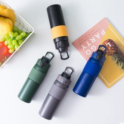 316 Stainless Steel Large Capacity Student Portable Water Bottle Unisex Pop-Up Sports Drink Cup