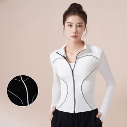 Reflective Night Running Jacket Women Windproof Sport Coat