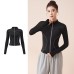 Reflective Night Running Jacket Women Windproof Sport Coat