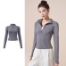Reflective Night Running Jacket Women Windproof Sport Coat